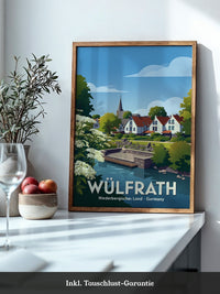 Wülfrath Stadtansicht Pastell