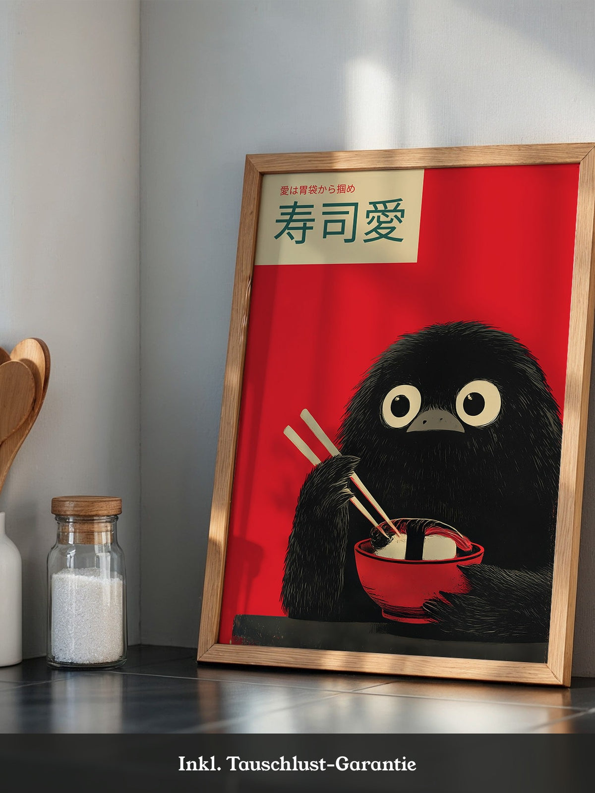 Kawaii Vogel Sushi Rot