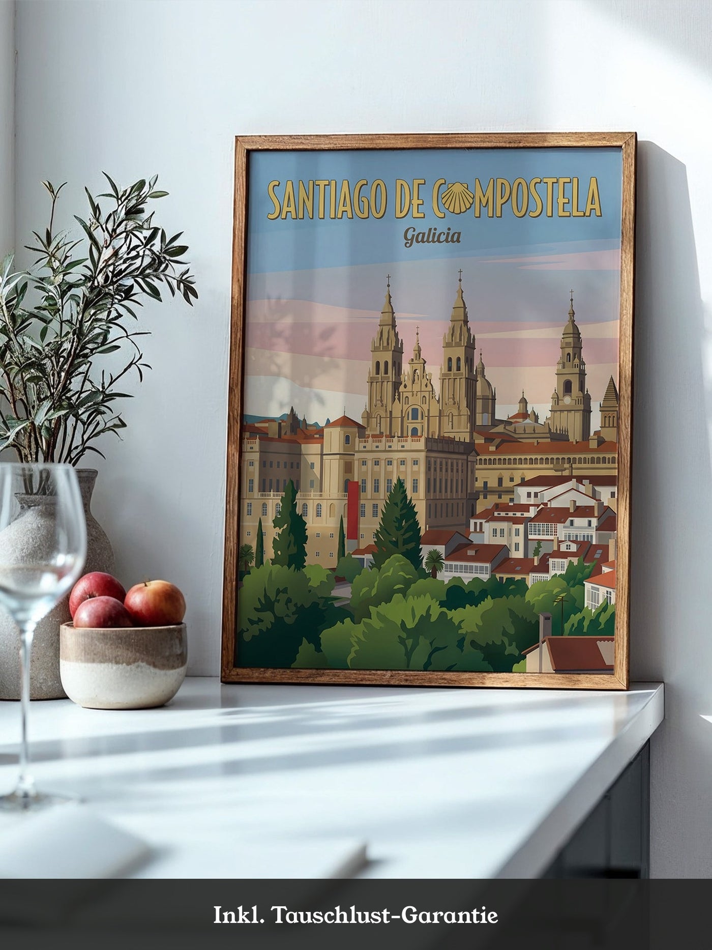 Santiago Kathedrale Pastellfarben