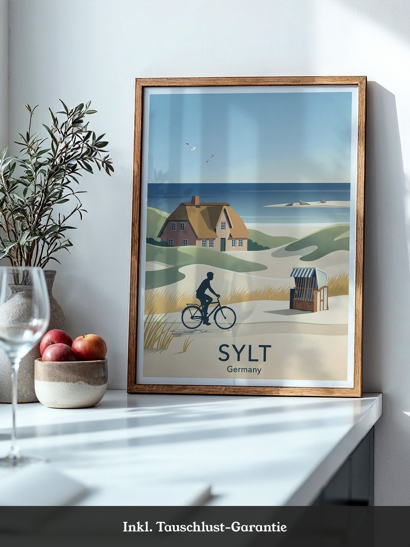Sylt Radfahrer Dünenromantik