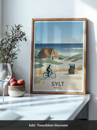 Sylt Radfahrer Dünenromantik