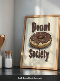 Donut Vintage Illustration