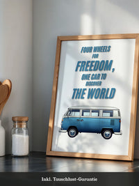 VW Bus Illustration Retro
