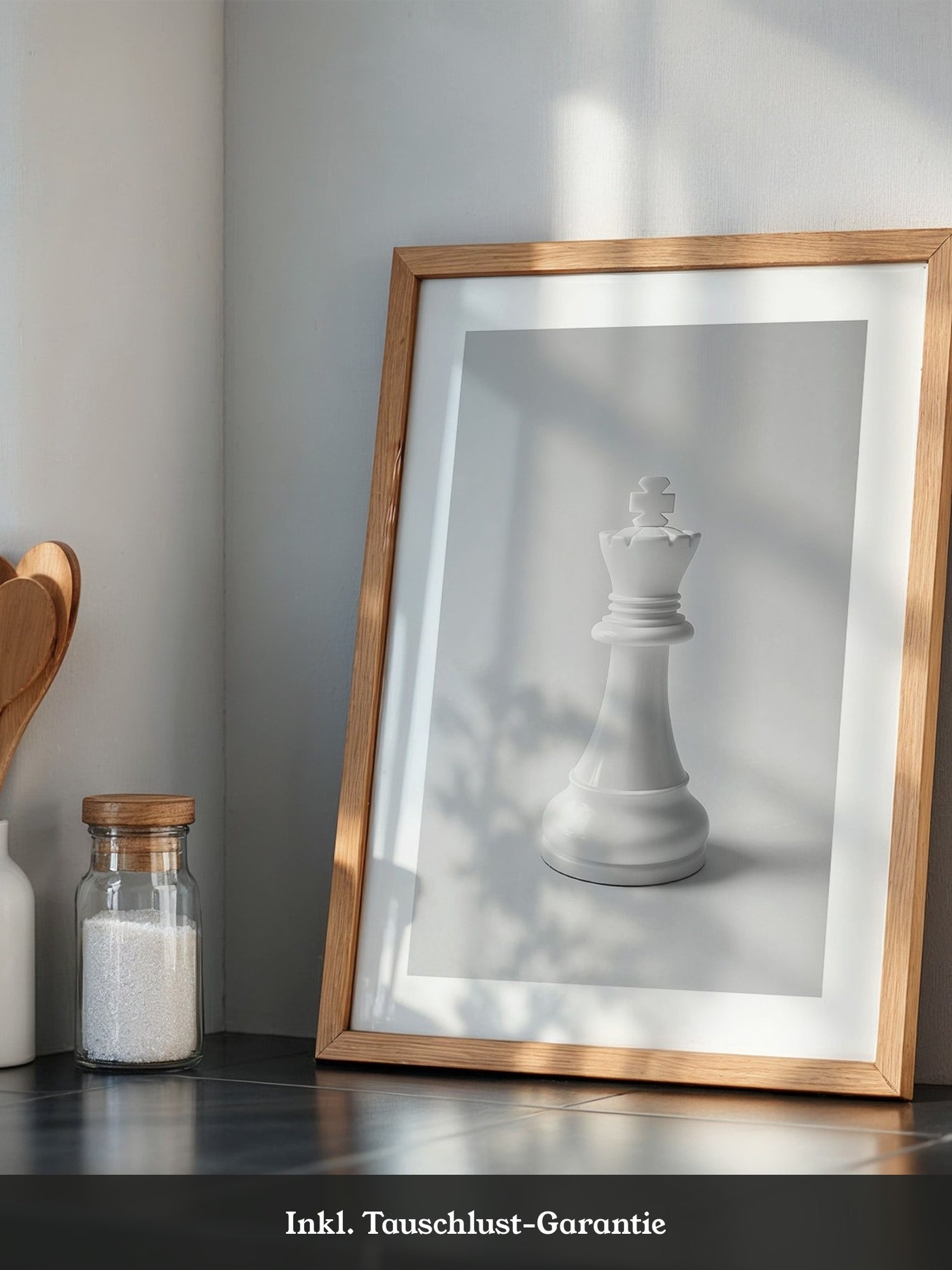 Schachfigur König Grautöne