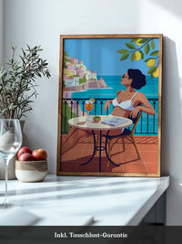 Frau Meer Aperitif Illustration