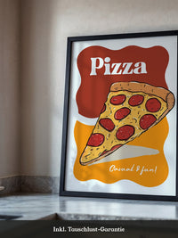 Pizza Stück Pop-Art