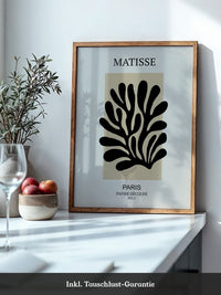 Schwarze Silhouette Beige Kontrast
