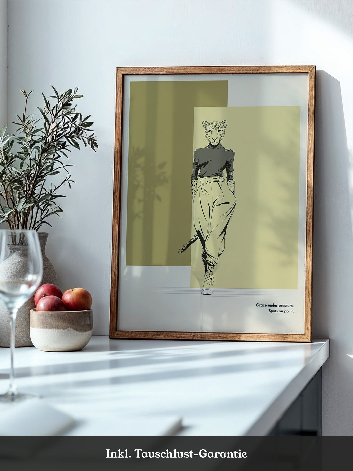 Gepardenmensch Geometrisch Chic