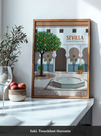 Sevilla Orangenhof Illustration