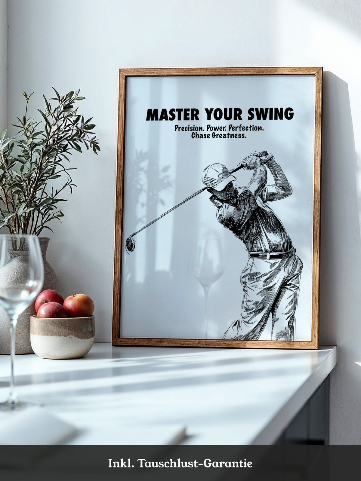 Golfspieler Zeichnung Dynamik