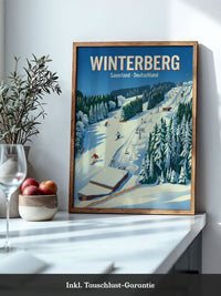 Winterberg Skifahrer Poster