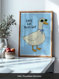 Ente Sonnenbrille Poster