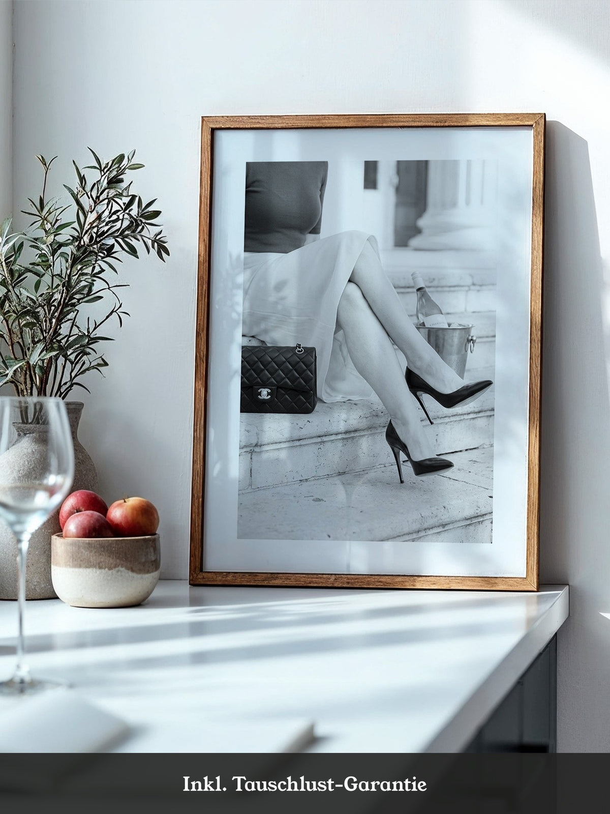 Elegant Frau Beine Retro Stil