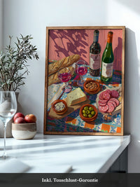 Mediterrane Tafel bunte Schatten