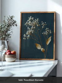 Trockenblumen Goldener Kontrast