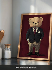 Teddybär Anzug Illustration