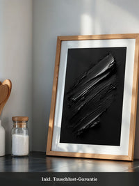 Schwarze Pinselstriche Textur