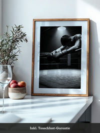 Boxer im Ring Schattenlicht