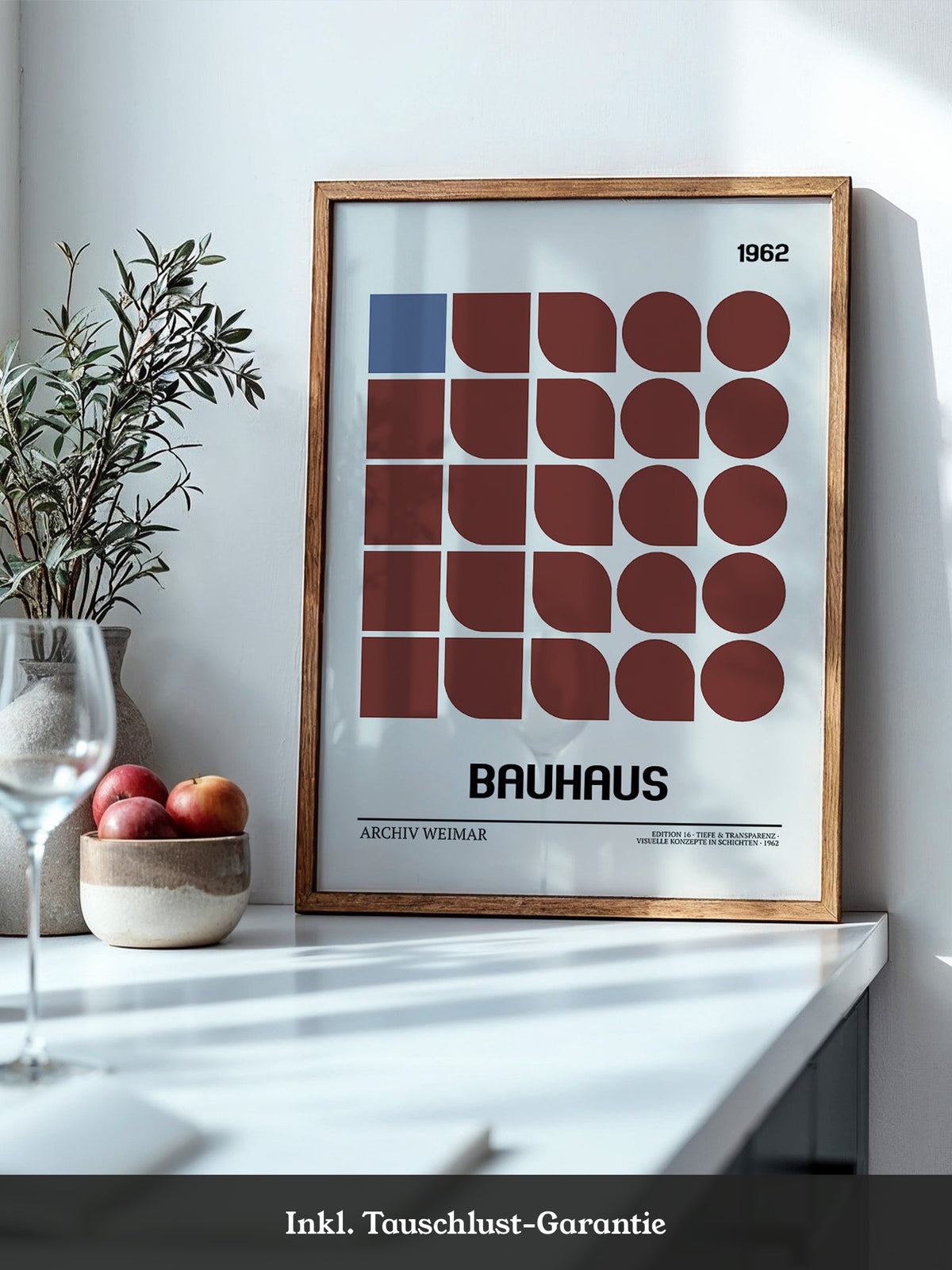 Bauhaus Geometrie Retro Braun