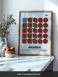 Bauhaus Geometrie Retro Braun