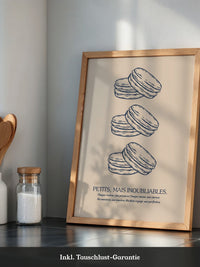 Macarons Illustrativ Retro-Stil