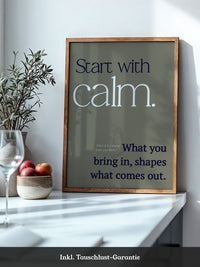 Calm Start Beige Typografie