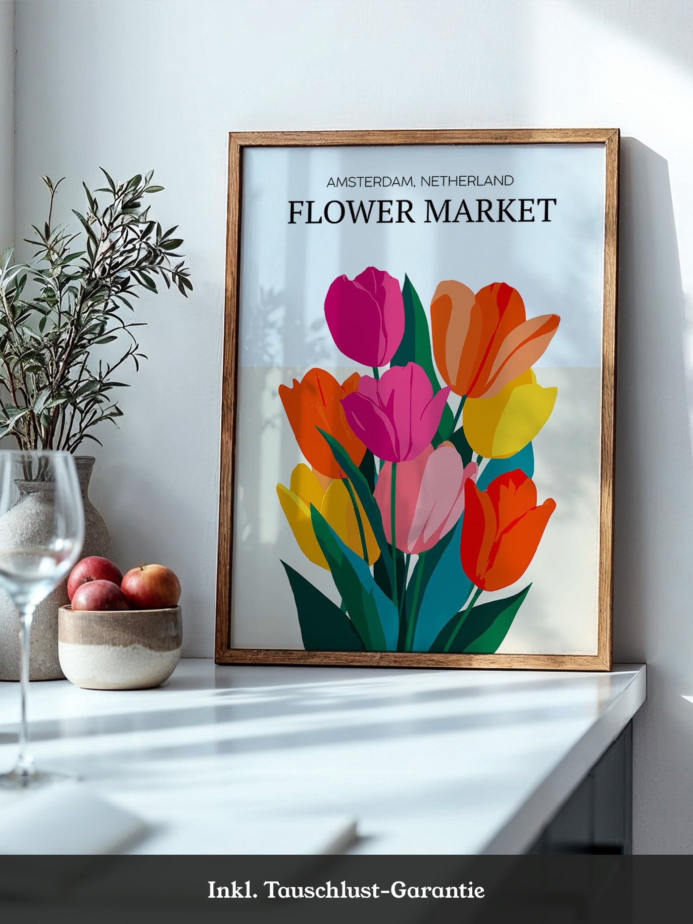 Bunte Tulpen Grafik
