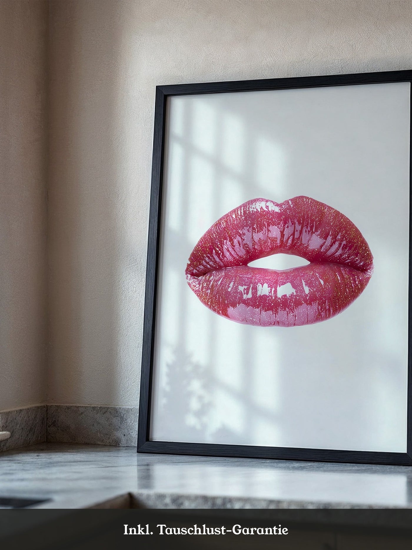Glitzernde Lippen Hochglanz