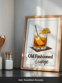 Old Fashioned Cocktail Zeichnung