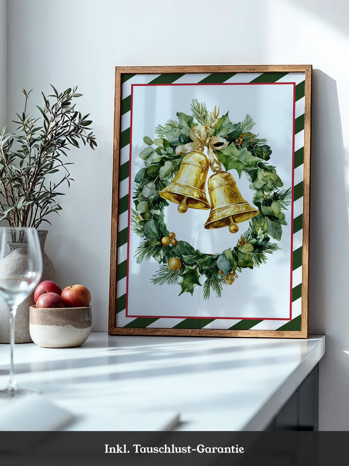 Weihnachtskranz Goldene Glocken