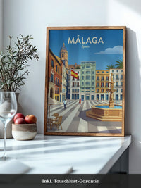 Málaga Stadtzentrum Vintage Stil
