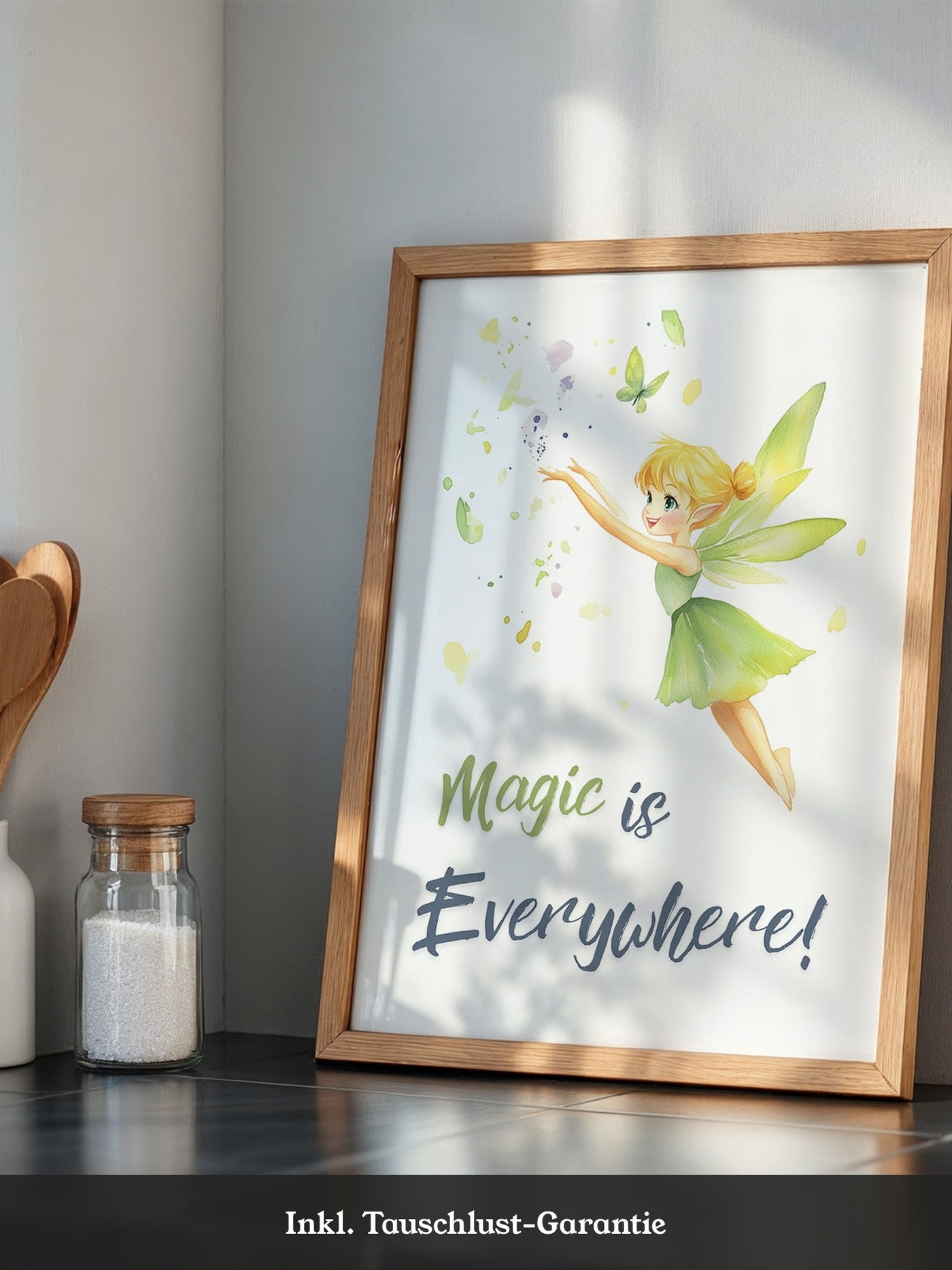 Fee Aquarell Zaubergrün