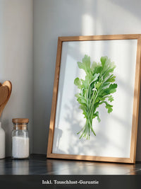 Rucola Aquarell Grünnuancen