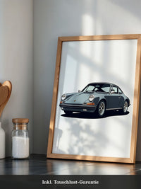 Porsche Retro Illustration