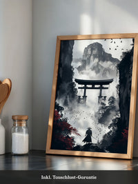 Samurai Torii Nebelrot