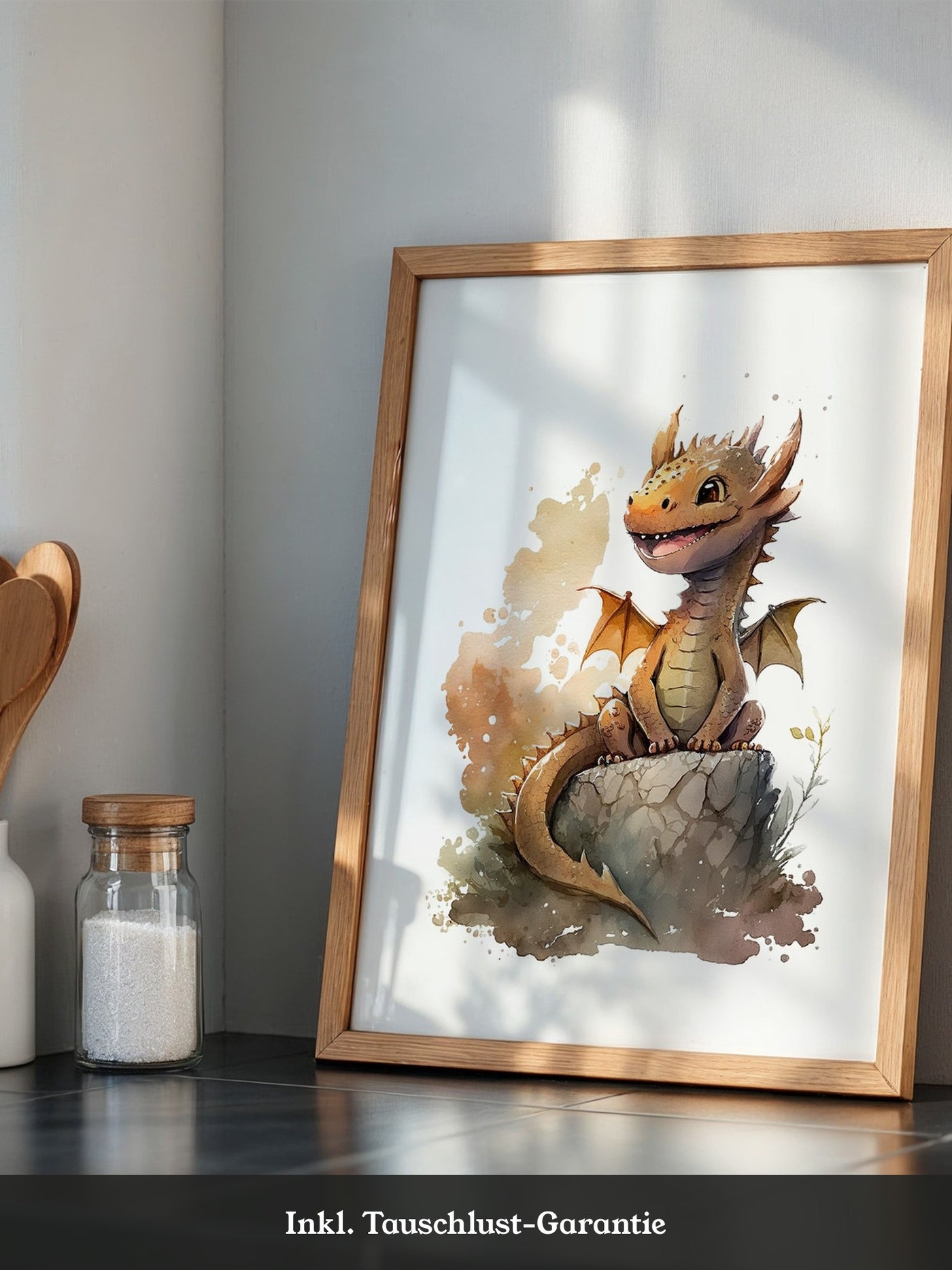 Niedlicher Drache Aquarell