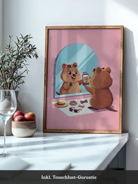 Quokka Selfie Spiegel Pink