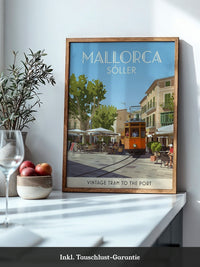 Mallorca Vintage Tram Retro-Stil