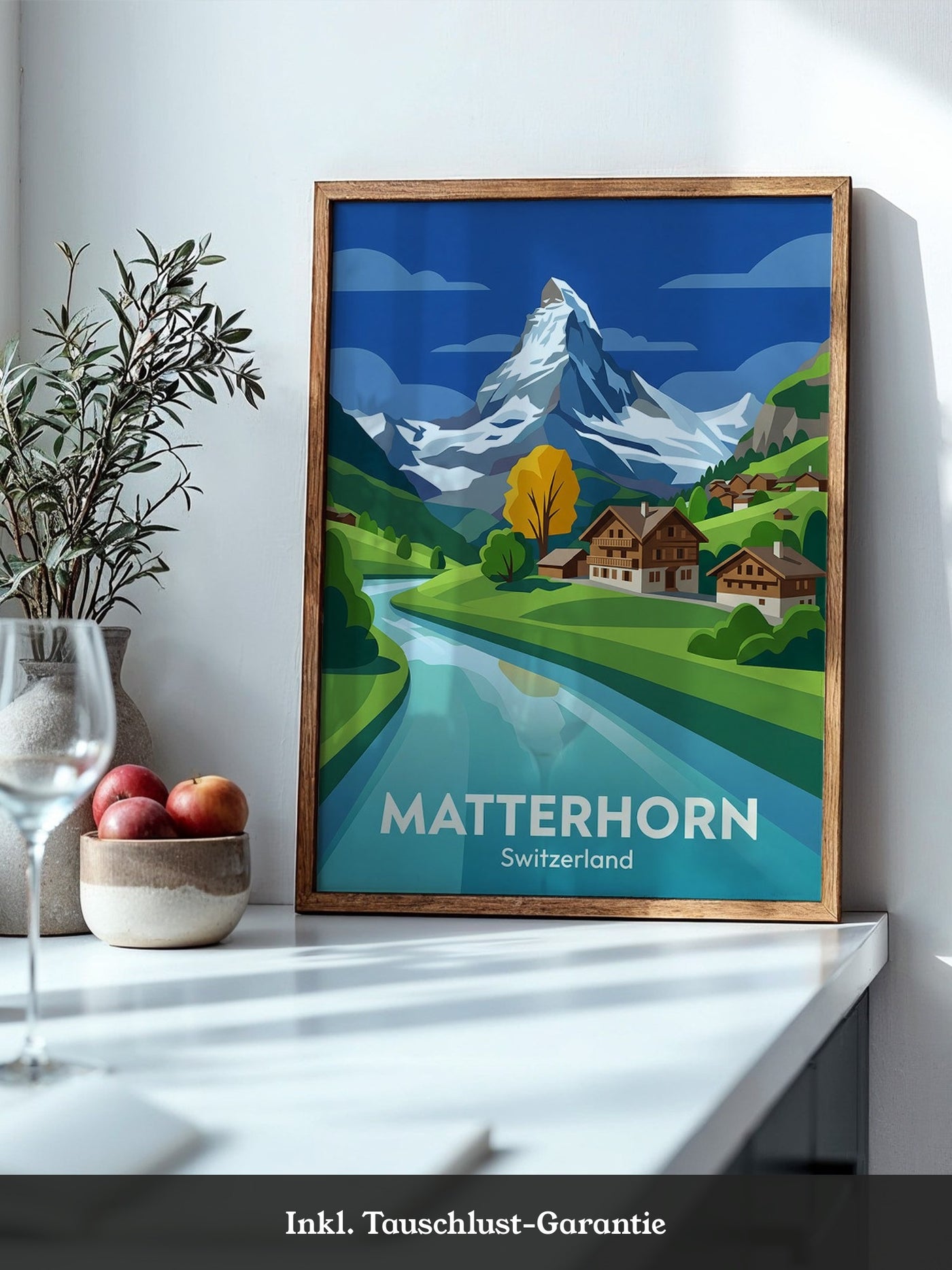 Matterhorn Herbstfarben Grafik