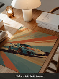 Porsche Sportwagen Dynamik Farbakzent