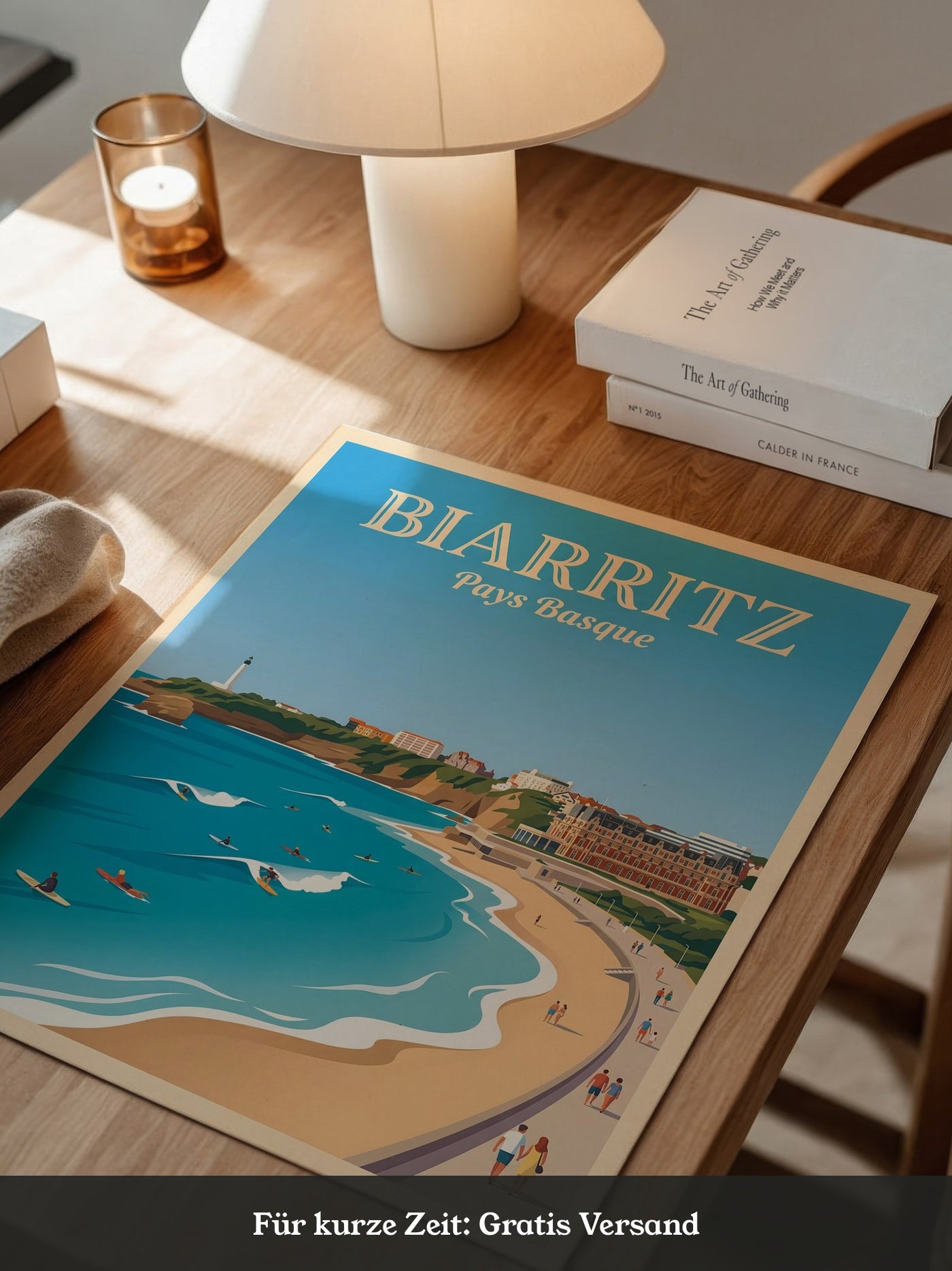 Biarritz Küste Surfer Retrostil
