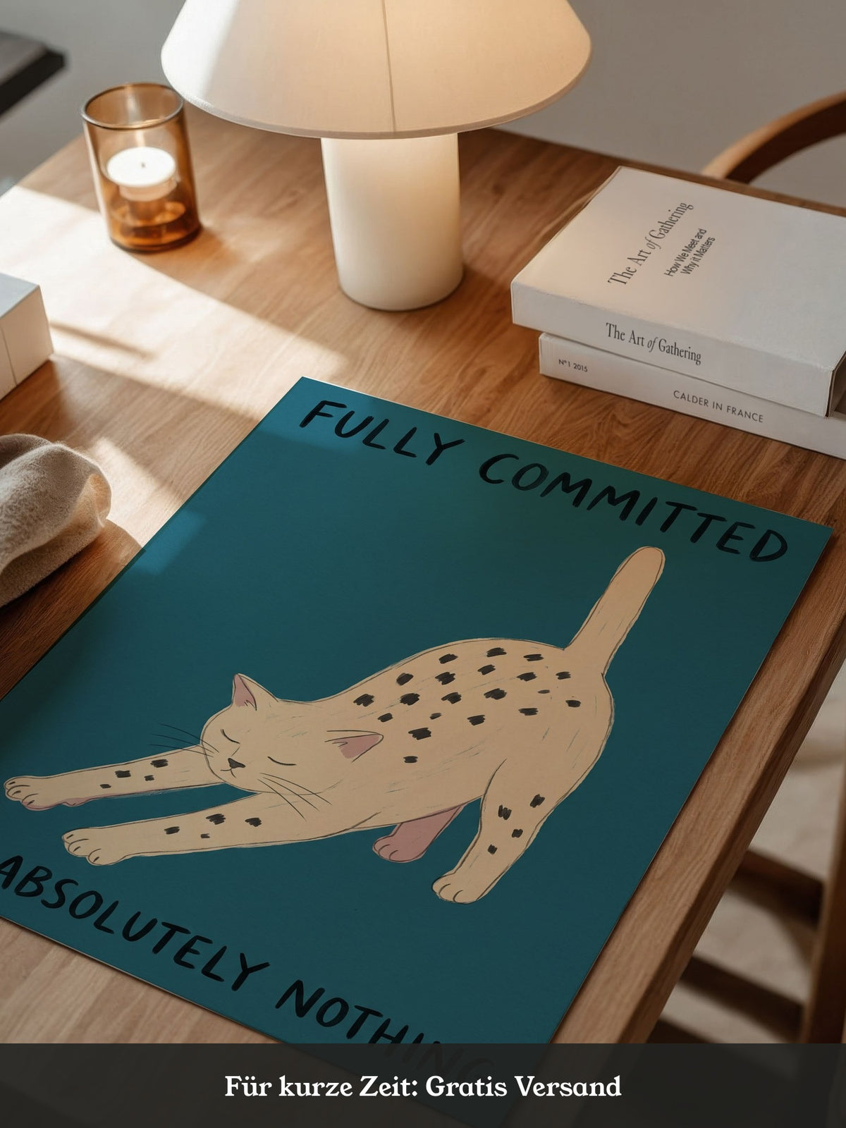 Katze Dehnung Minimalismus