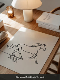 Pferd Kontur minimalistisch