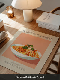 Spaghetti Bolognese Pastellfarben