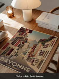 Bayonne Gassen Retro Stil
