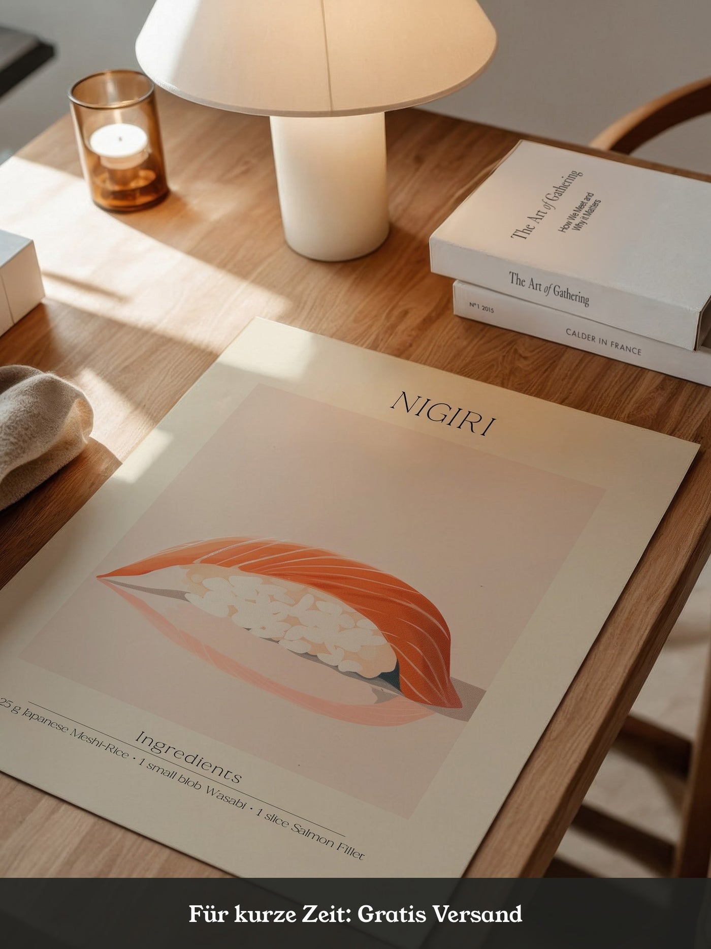 Nigiri Sushi minimalistisch