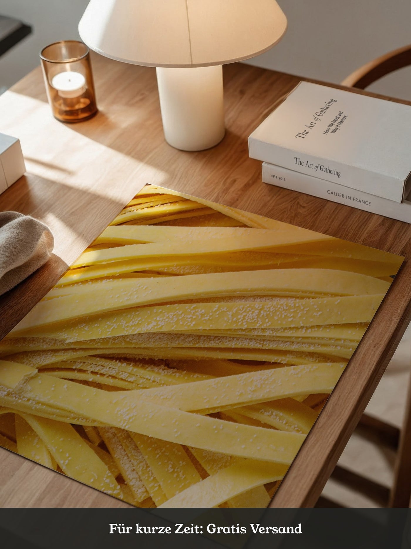 Pasta Nahaufnahme Textur Gelb