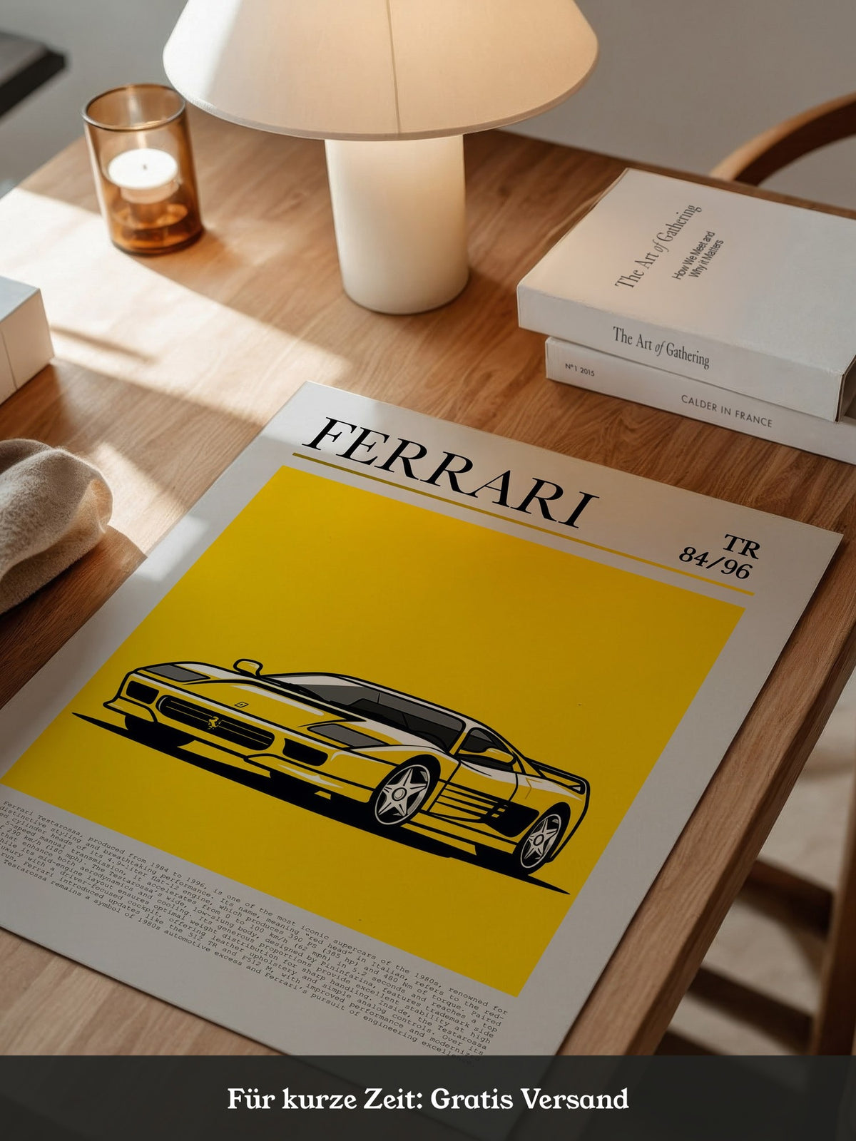 Ferrari Testarossa Gelb Retro