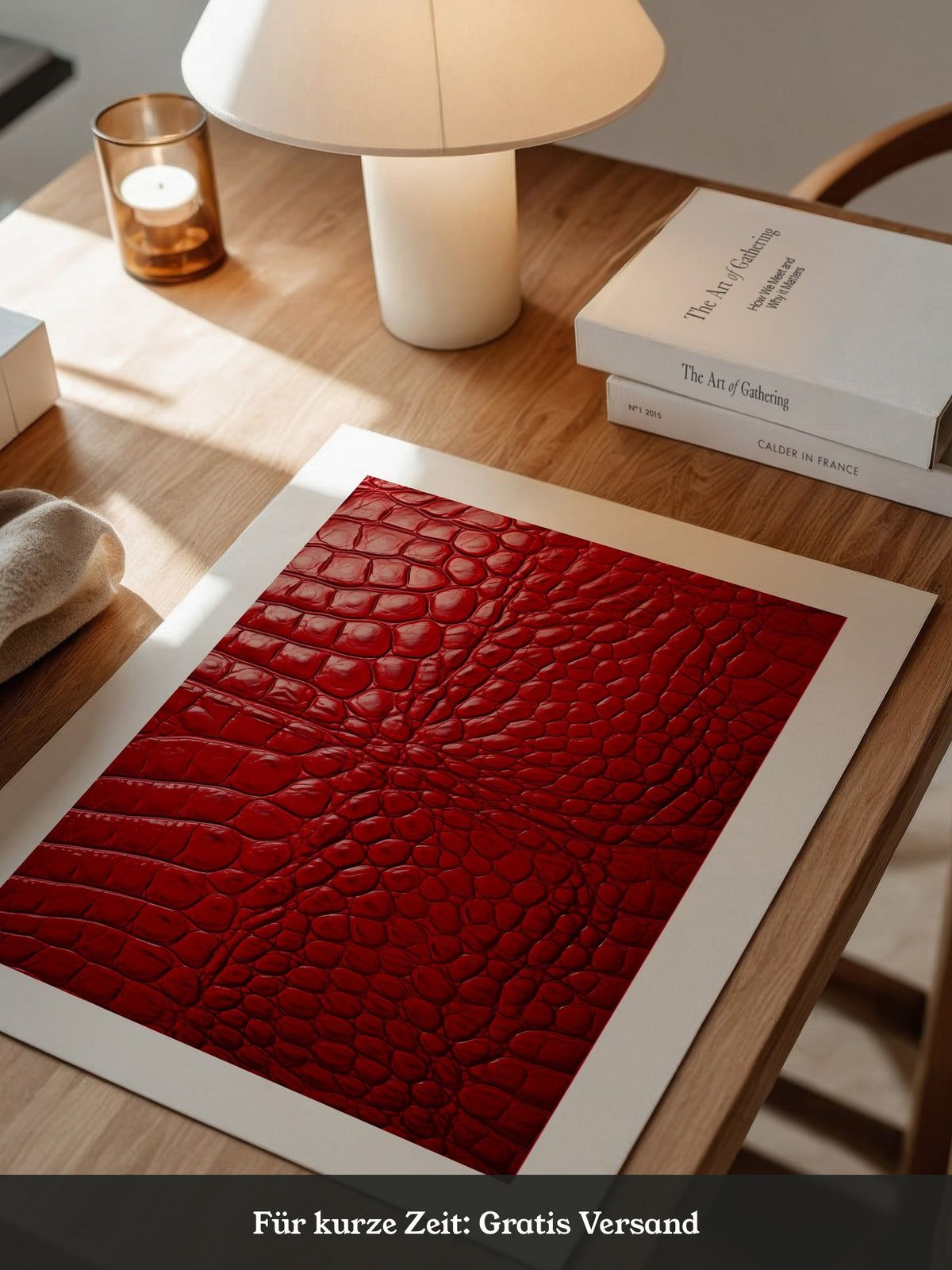 Rotes Krokodilmusterstrukturell