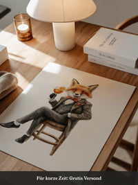 Fuchs im Anzug elegant